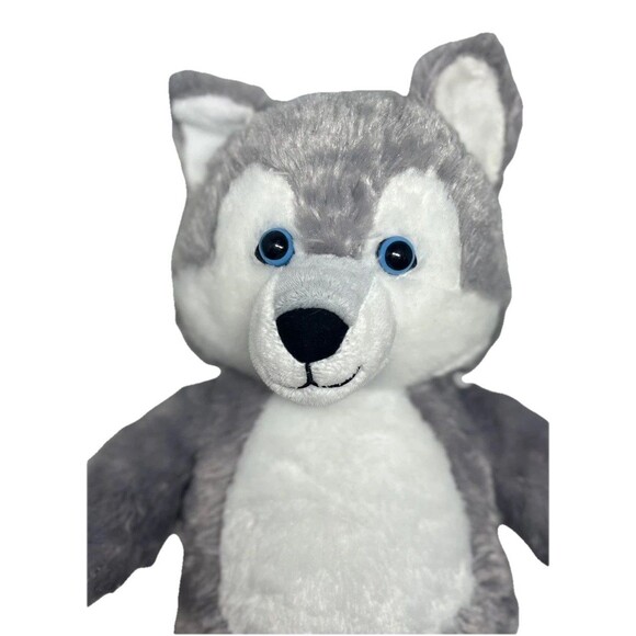 Build A Bear Light Gray Wolf Great Wolf Lodge 16 Inches BAB Toy Plush - Picture 5 of 9